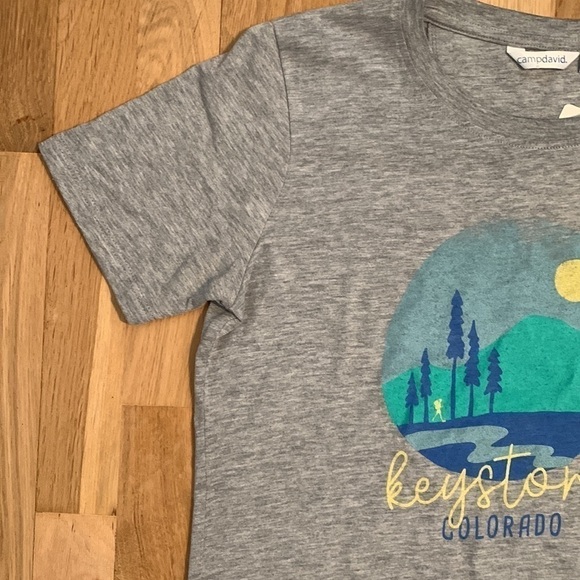 NWT campdavid Graphic Tee Keystone Colorado Hiking Short Sleeve Shirt Women’s M - Picture 4 of 9
